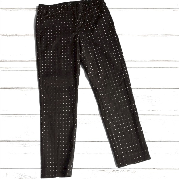 WHBM Comfort Stretch Diamond Dot Slim Ankle Pants | Sz 0L - Picture 11 of 12